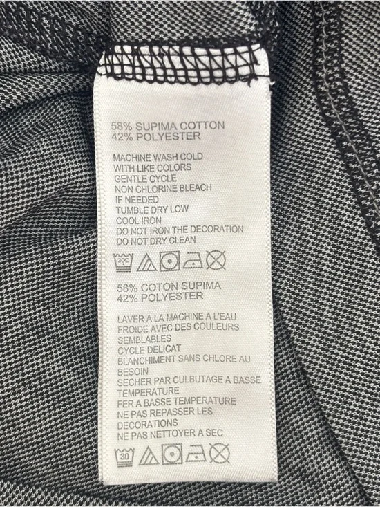 Tommy Bahama Men's Short Sleeve Polo Shirt Black/Gray Textured Large - EUC - Picture 7 of 9